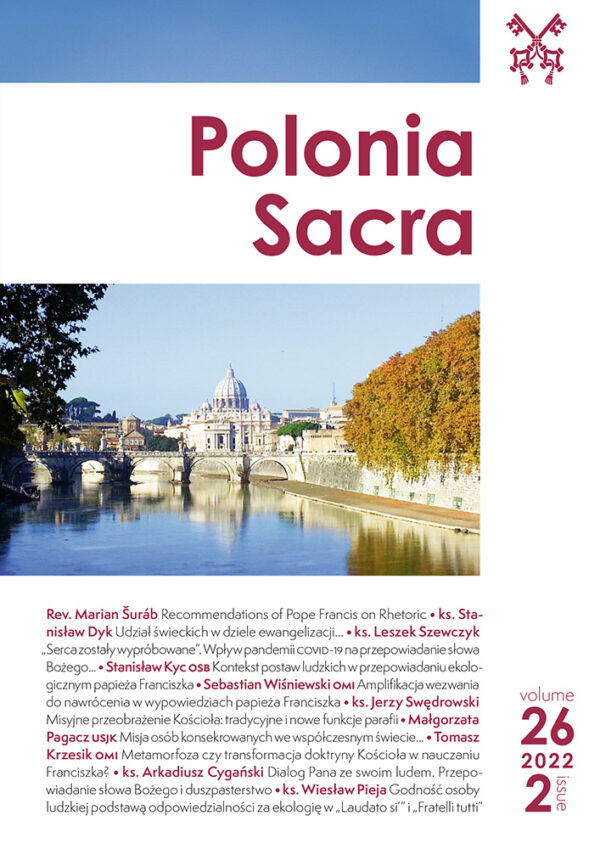 Polonia Sacra 26 (2022) nr 2 - okładka