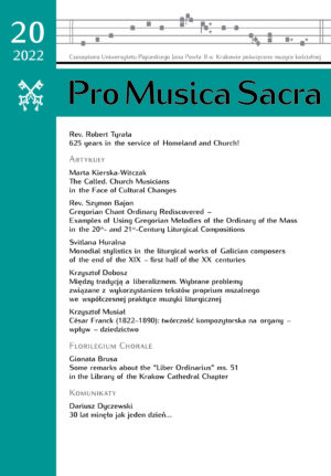 Pro Musica Sacra 2022 t. 20