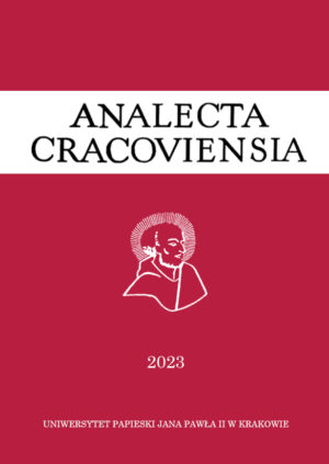 Analecta Cracoviensia 55 (2023)