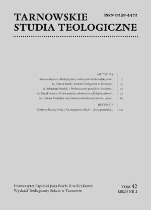 Tarnowskie Studia Teologiczne 2023 t. 42 nr 2