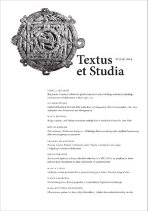 Textus et Studia 2024 nr 3 (39)