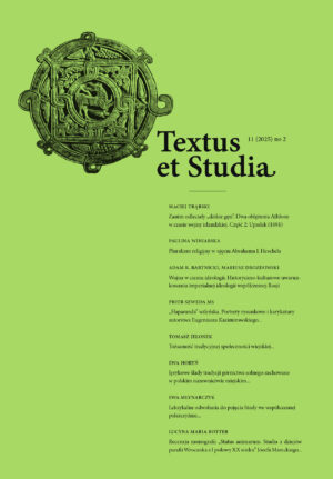 Textus et Studia 2025 nr 2 (11)