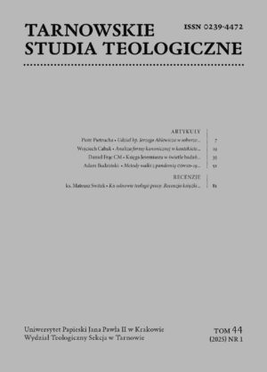 Tarnowskie Studia Teologiczne 2025 t. 44 nr 1