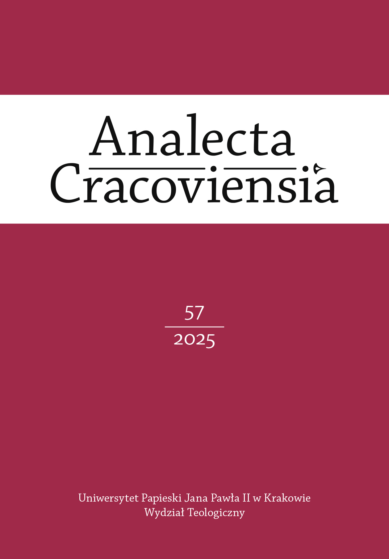 Analecta Cracoviensia 2025