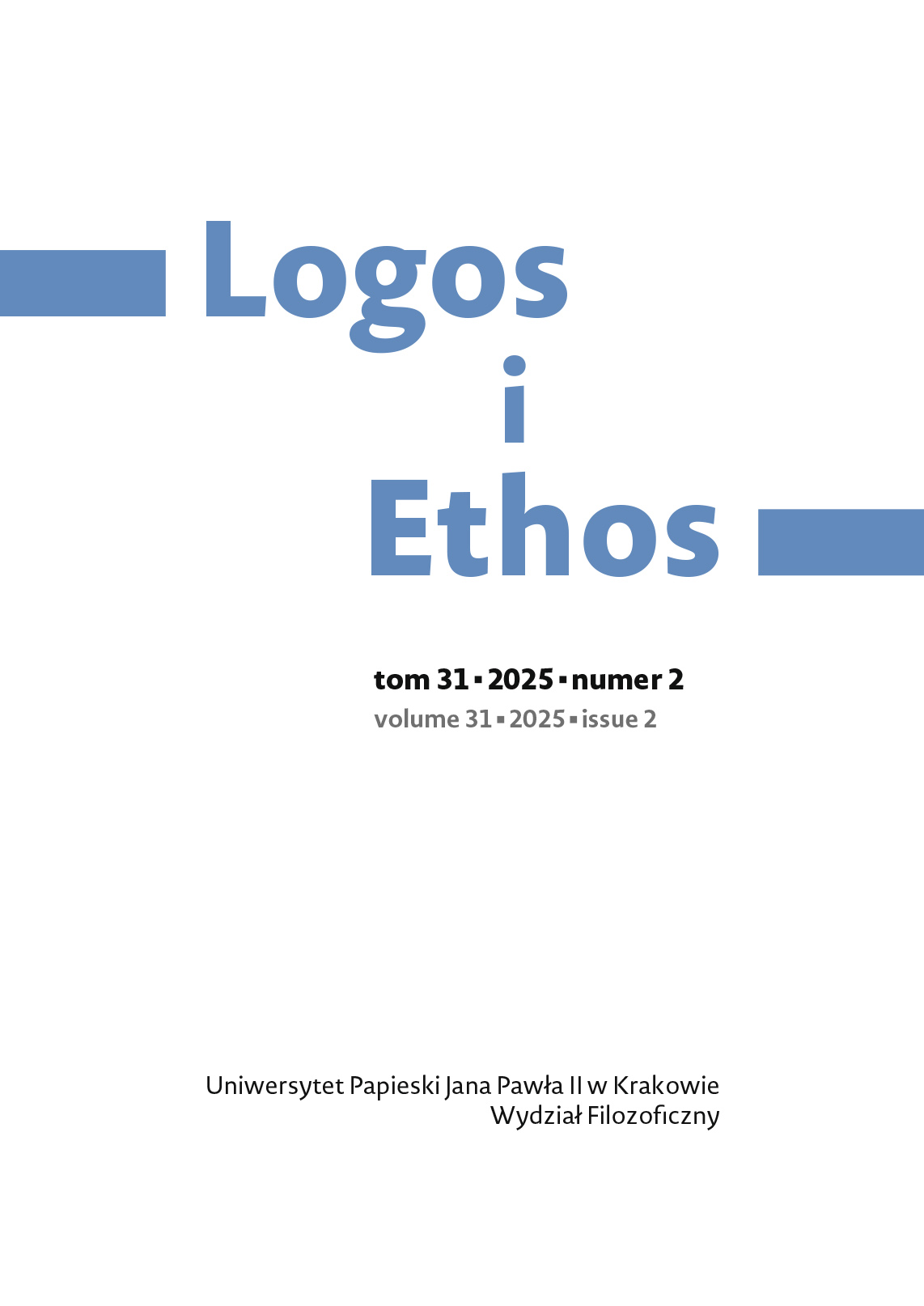Logos i Ethos 2025 (31) nr 2