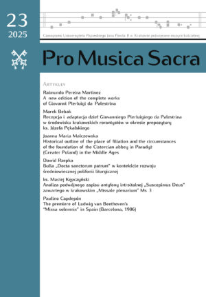 Pro Musica Sacra 2025 t. 23