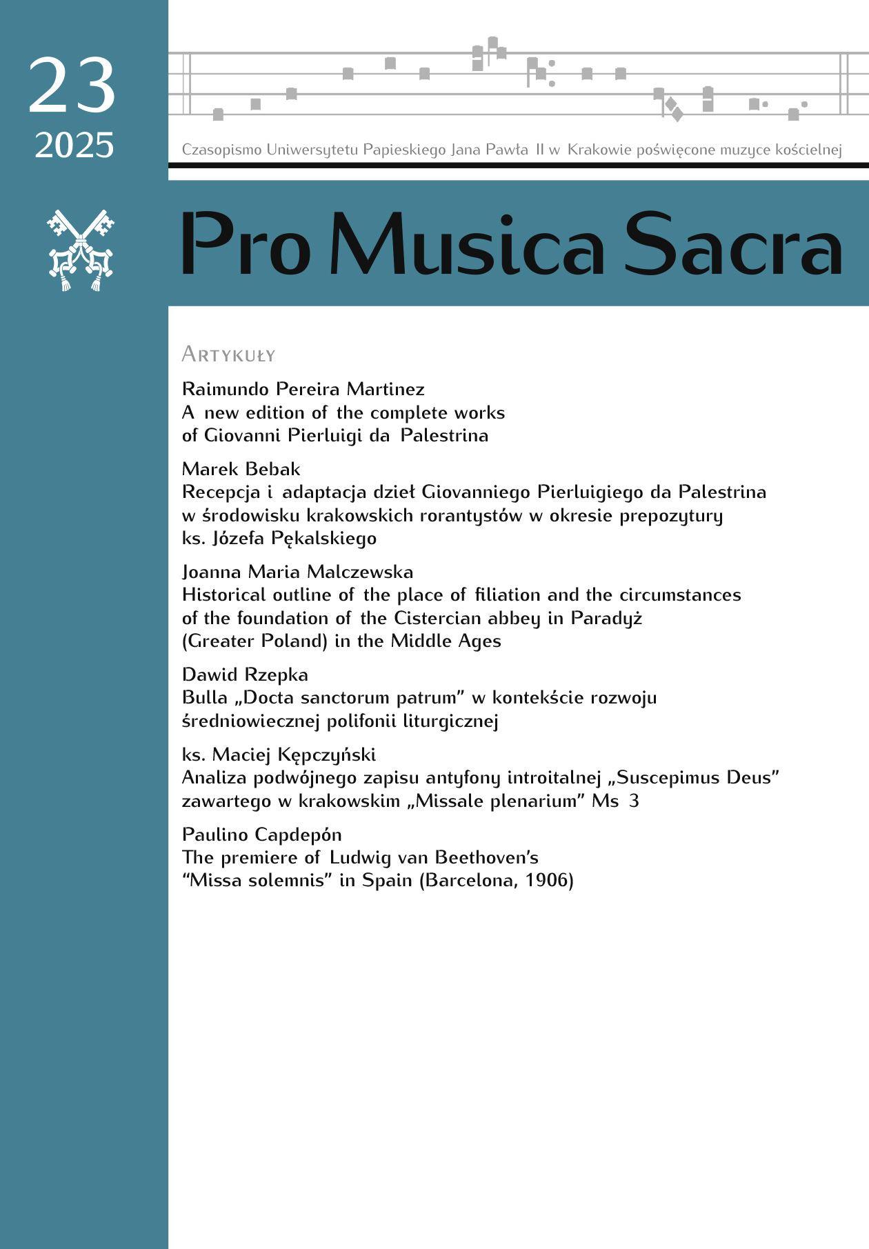Pro Musica Sacra 2025 t. 23