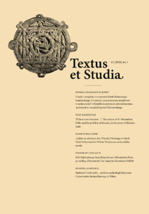 Textus et Studia 2026 nr 1 (12)
