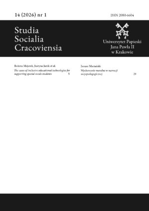 Studia Socialia Cracoviensia 2026 t.14 nr 1